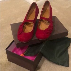 Chie Mihara Red Suede Shoes